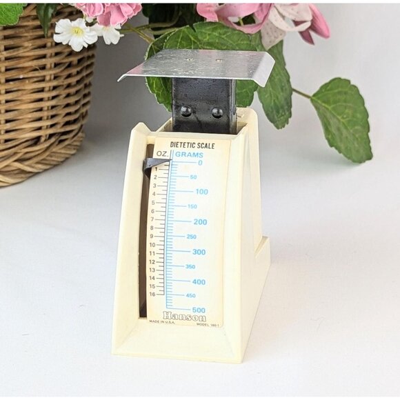 Vintage 1970s Dietetic Scale Retro Kitchen Scale Hanson Model 160-1 Made in USA - Picture 1 of 8